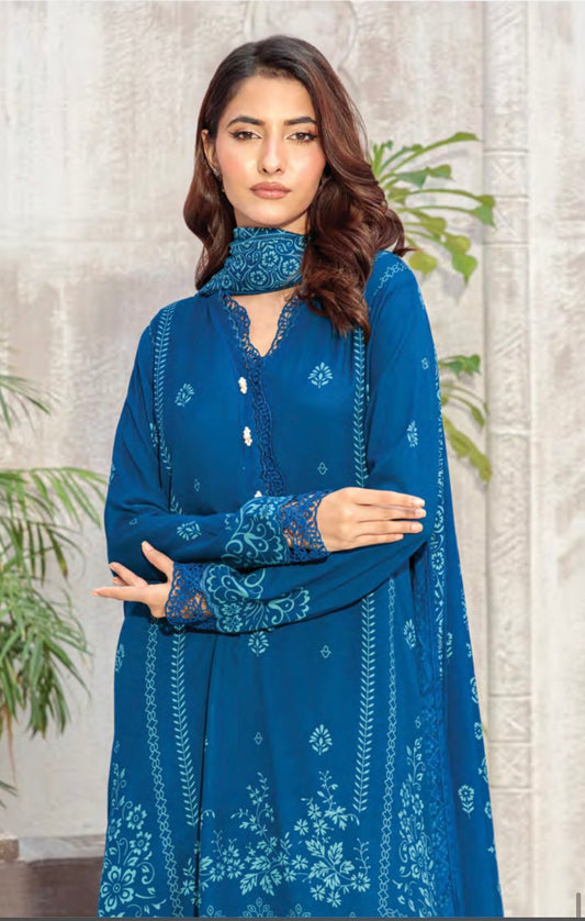 Printed Pashmina Suit 3pc