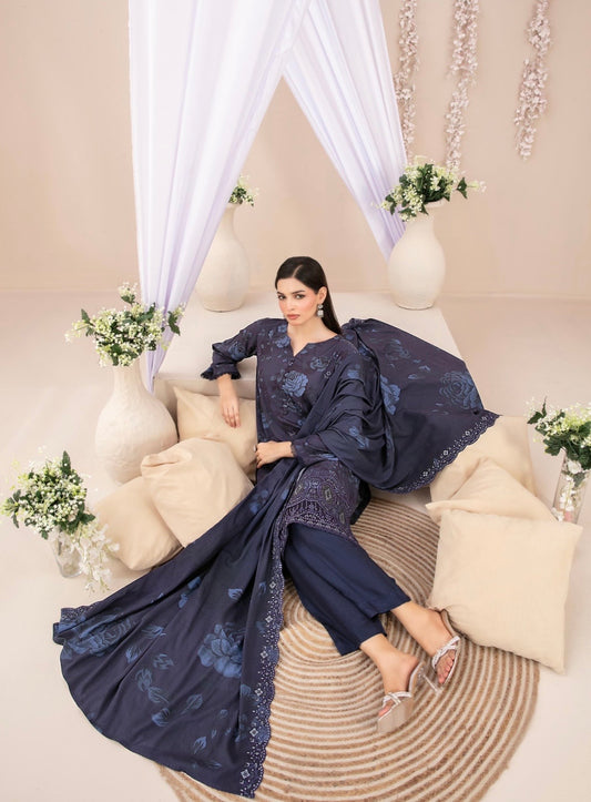 Embroidered Chikankari Suit 3pc