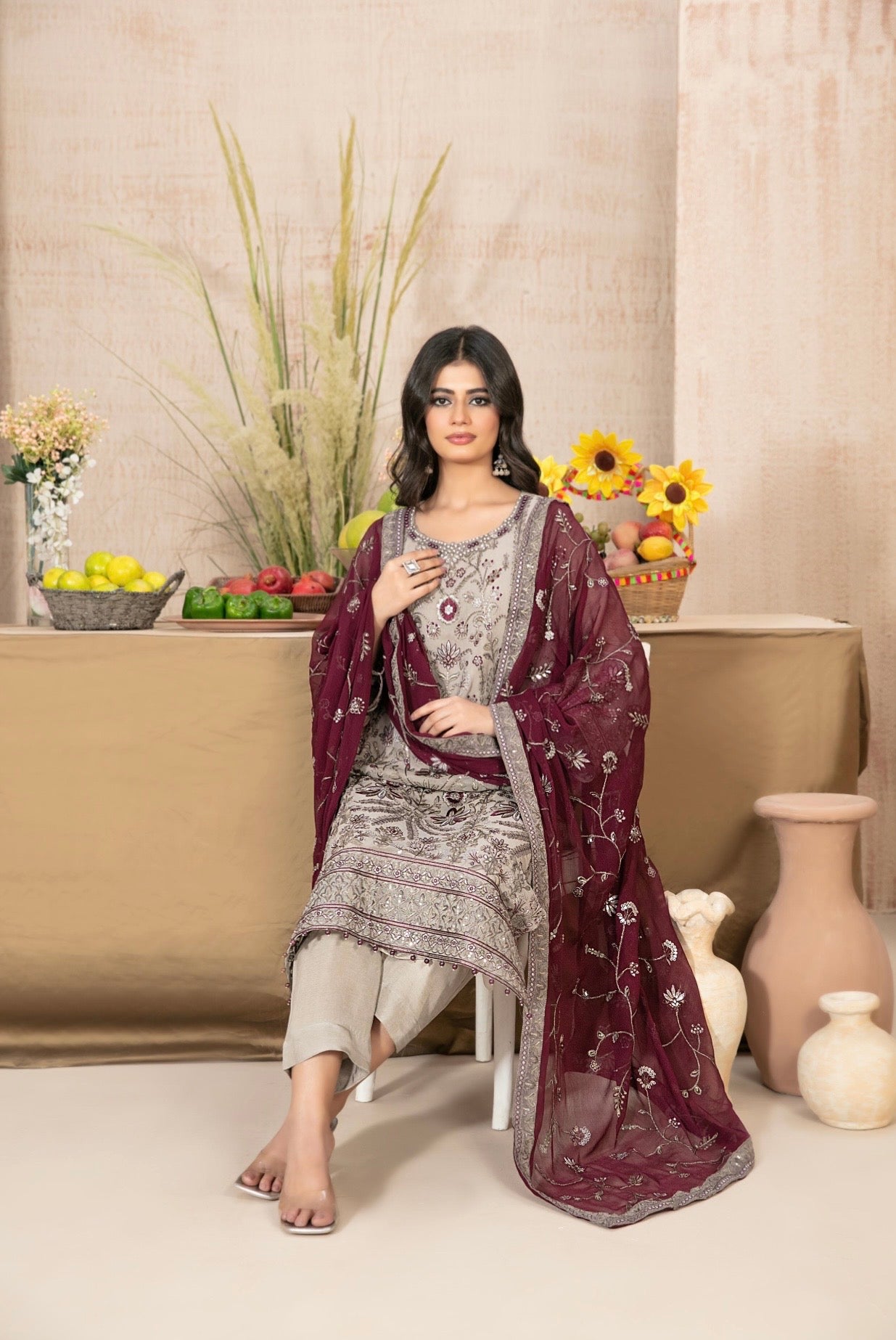 Luxury Chiffion Suit 3pc