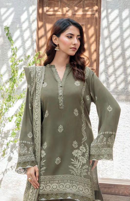 Printed Pashmina Suit 3pc