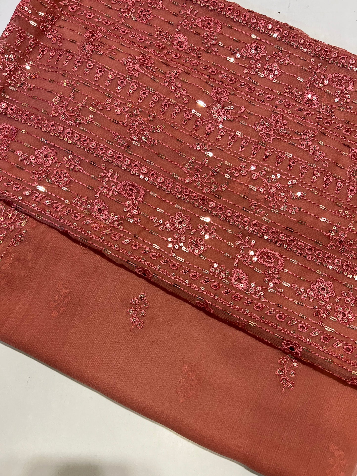 Bareeze Chikankari Chiffion Suit 4pc