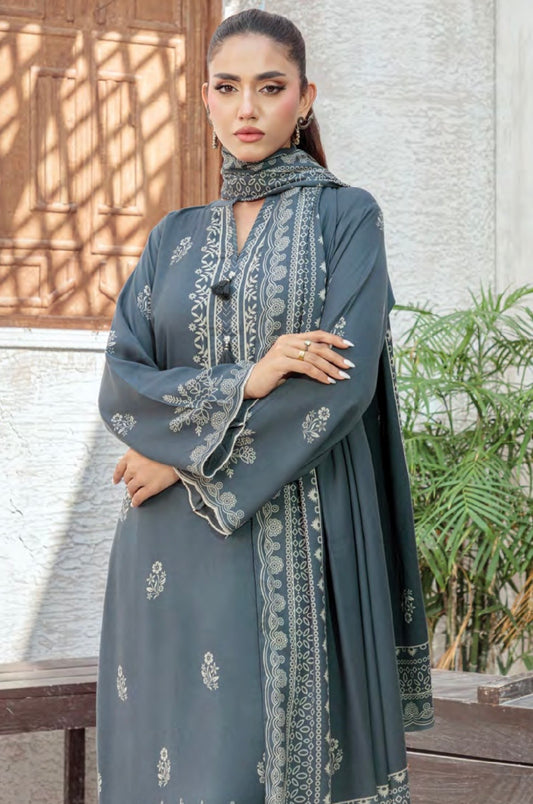 Printed Pashmina Suit 3pc