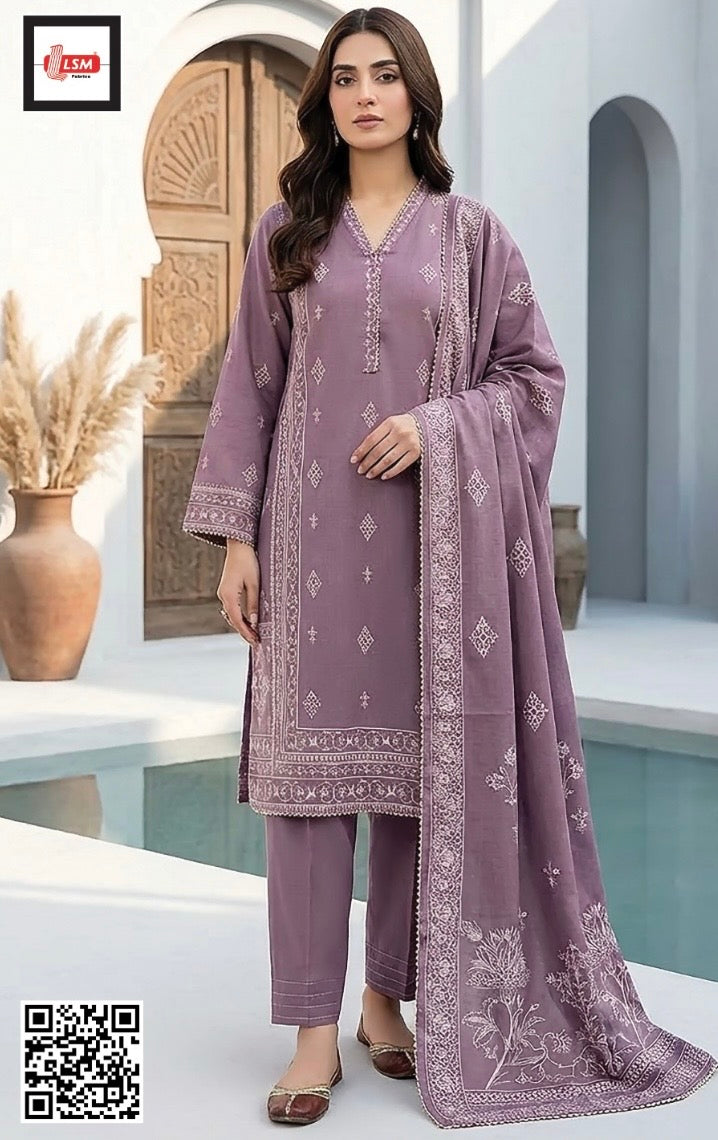 Printed Pashmina Suit 3pc