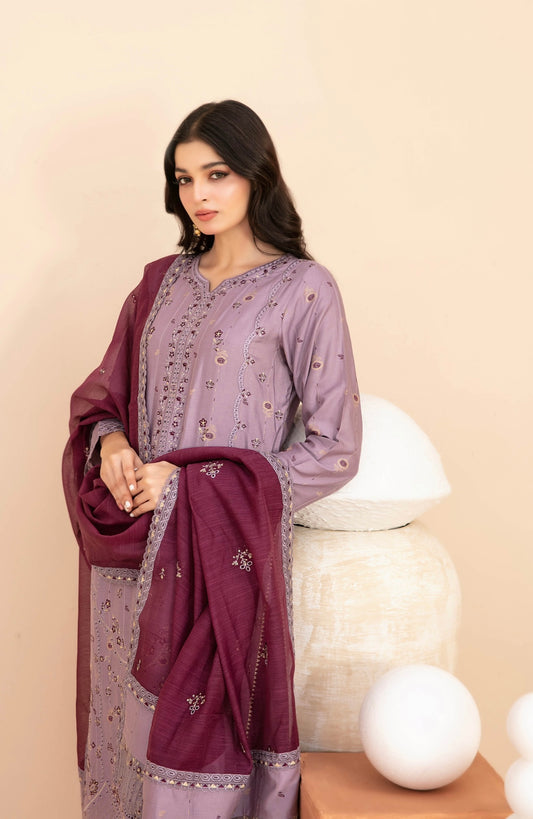 Festive Embroidered Staple Suit 3pc