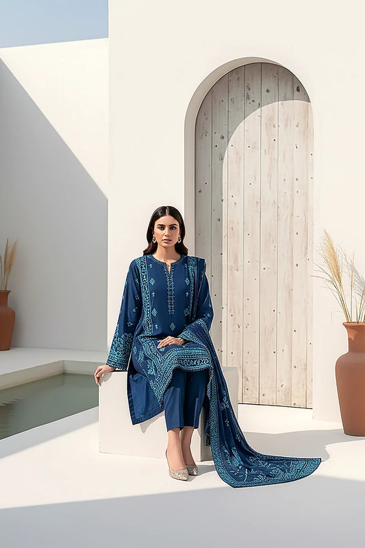 Printed Pashmina Suit 3pc