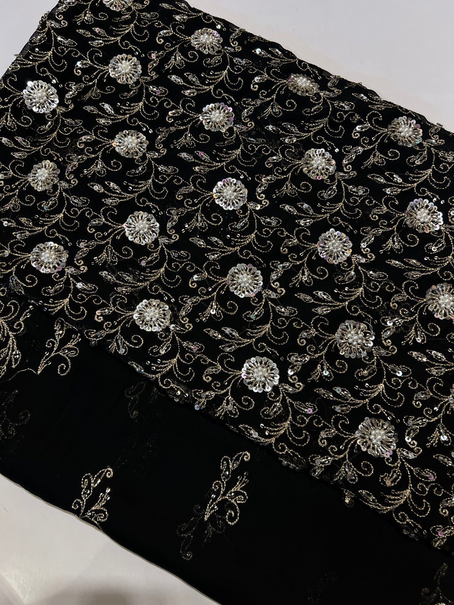 Bareeze Chiffion Hand-Work Suit