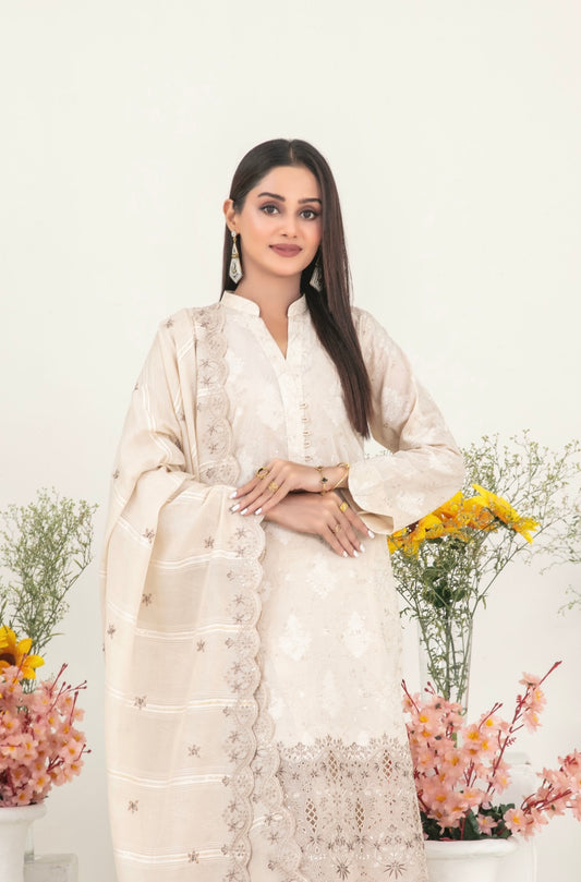Embroidered Zarri Lawn Suit