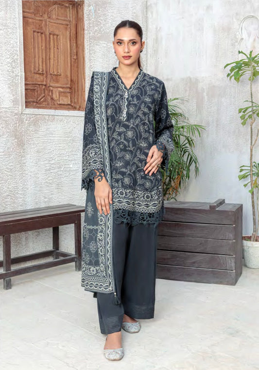 Printed Pashmina Suit 3pc