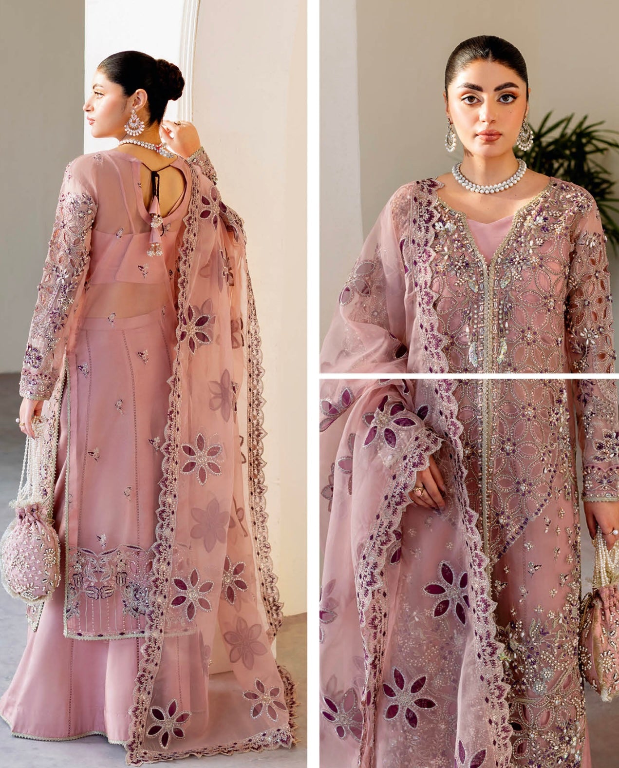 Hand-Embellished Suit 3pc