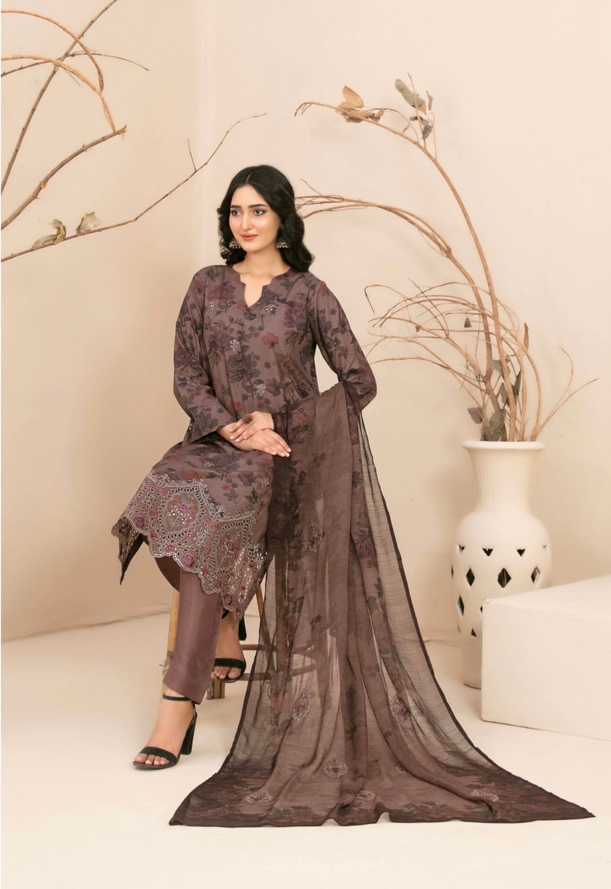 Premium Slub Linen Suit 3pc