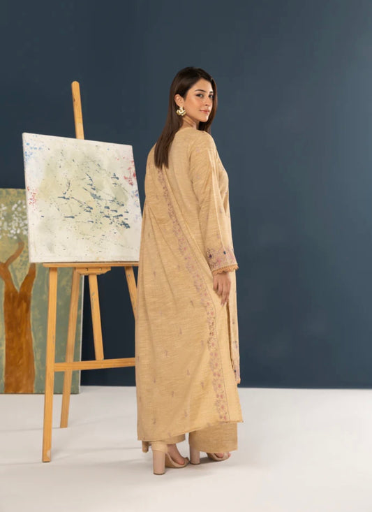 Premium Peach Leather Suit 3pc