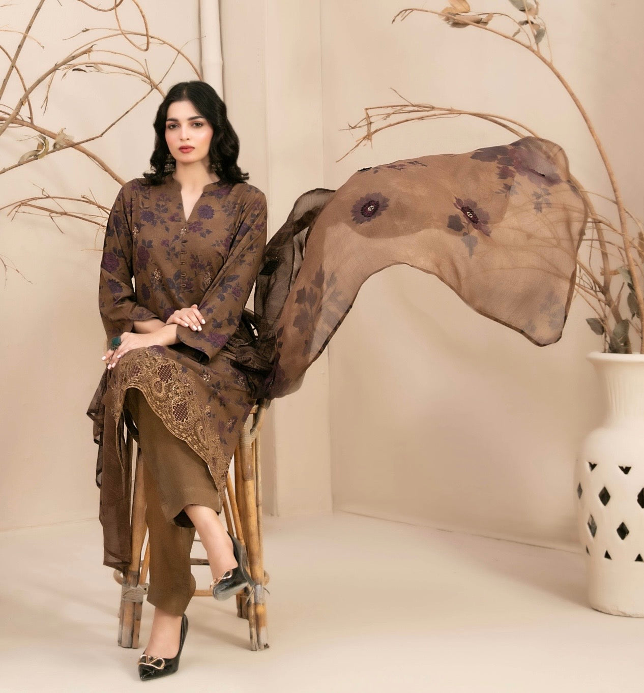 Premium Slub Linen Suit 3pc