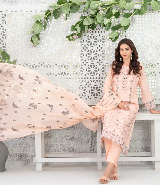 Embroidered Lawn 3pc