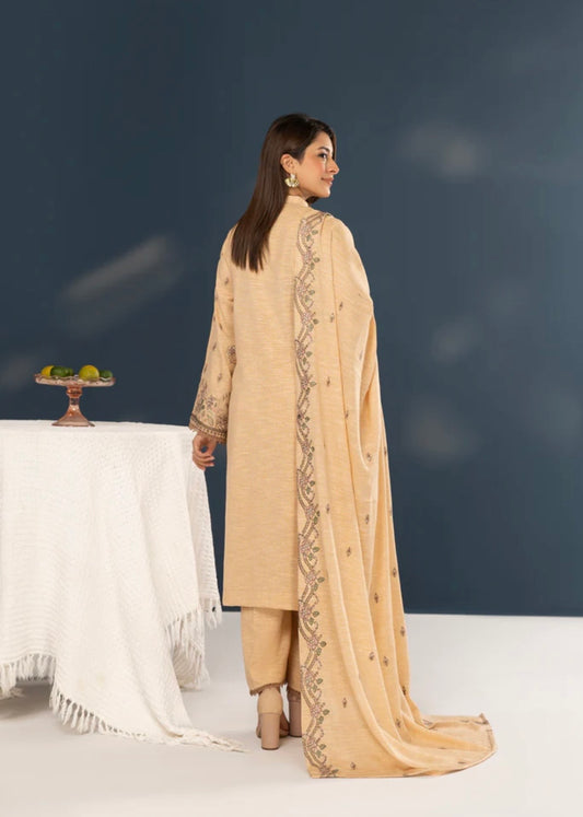 Premium Peach Leather Suit 3pc