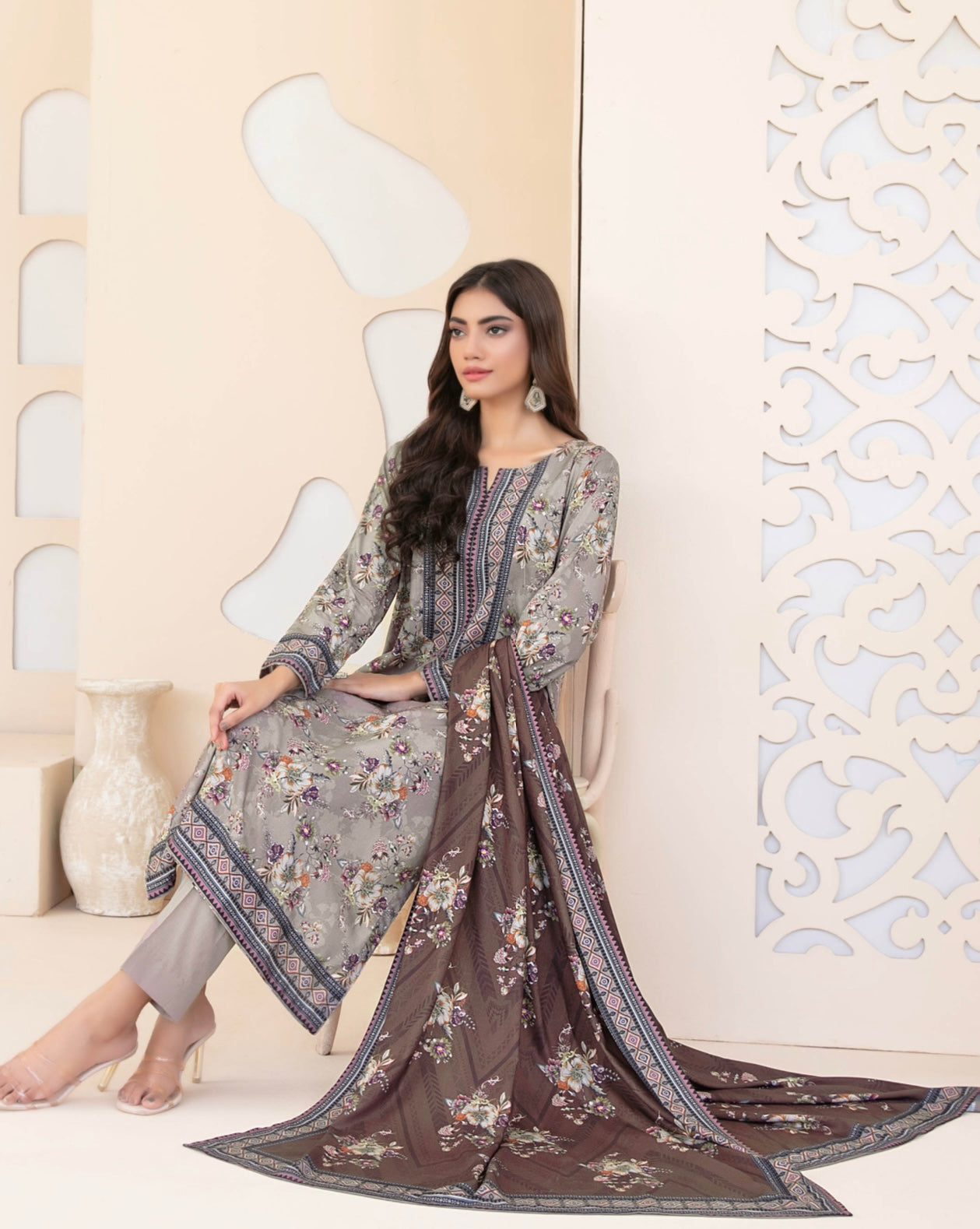 Printed Staple Suit 3pc