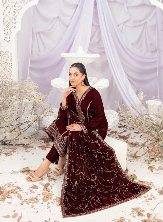 Luxury Velvet Suit 3pc