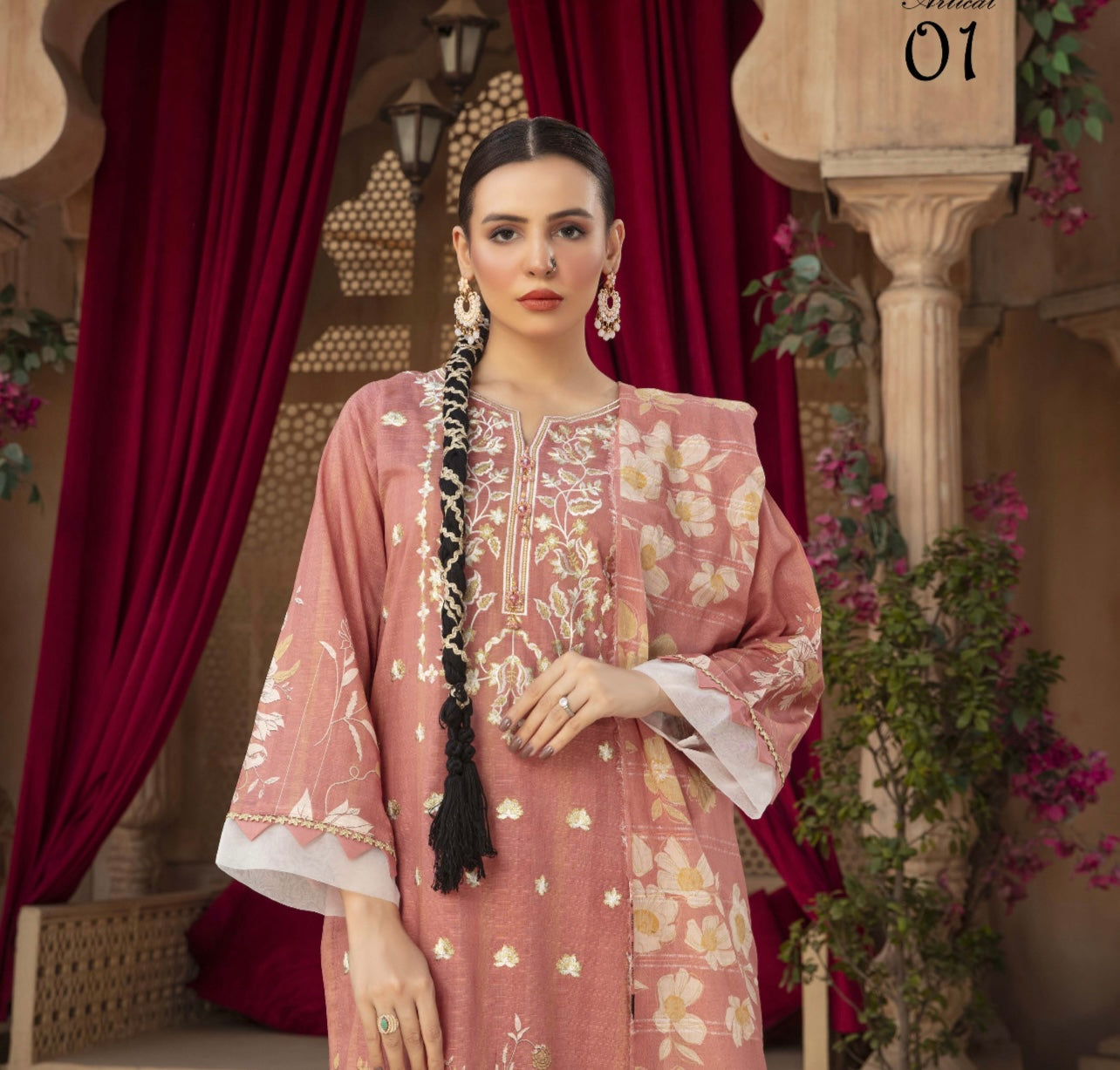 Embroidered Lawn 3pc