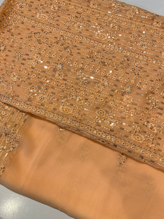 Bareeze Chikankari Chiffion Suit 4pc