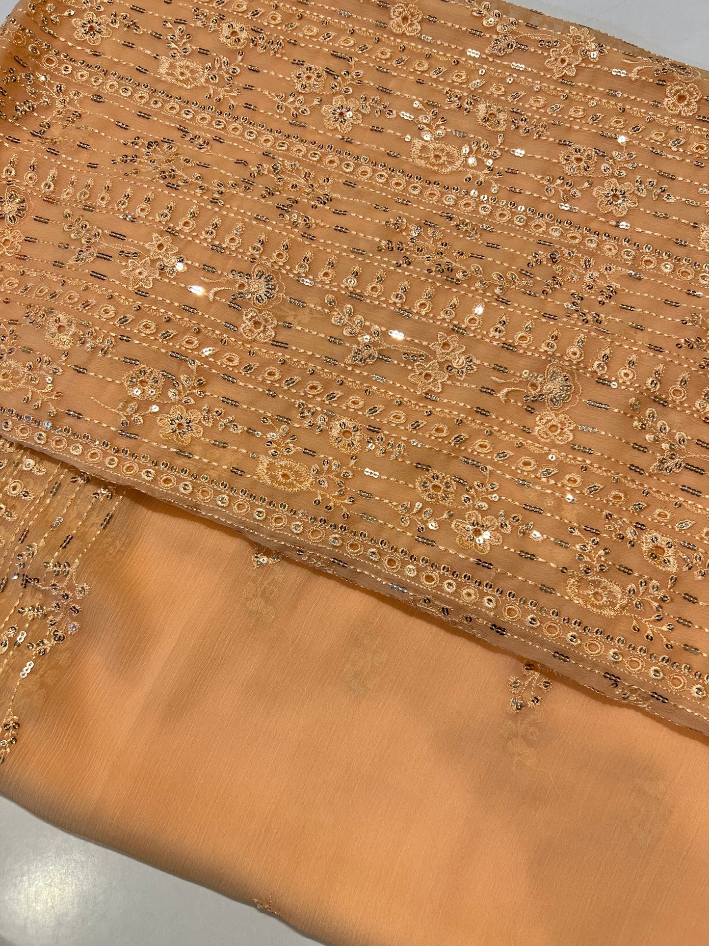 Bareeze Chikankari Chiffion Suit 4pc