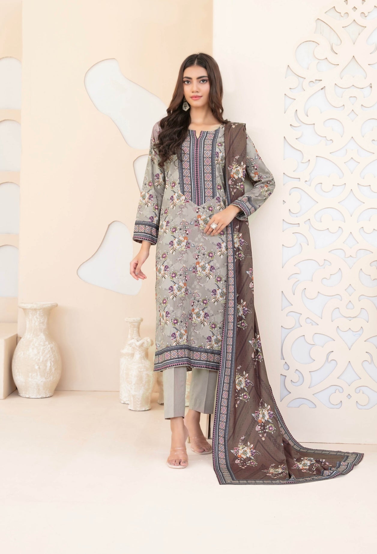 Printed Staple Suit 3pc