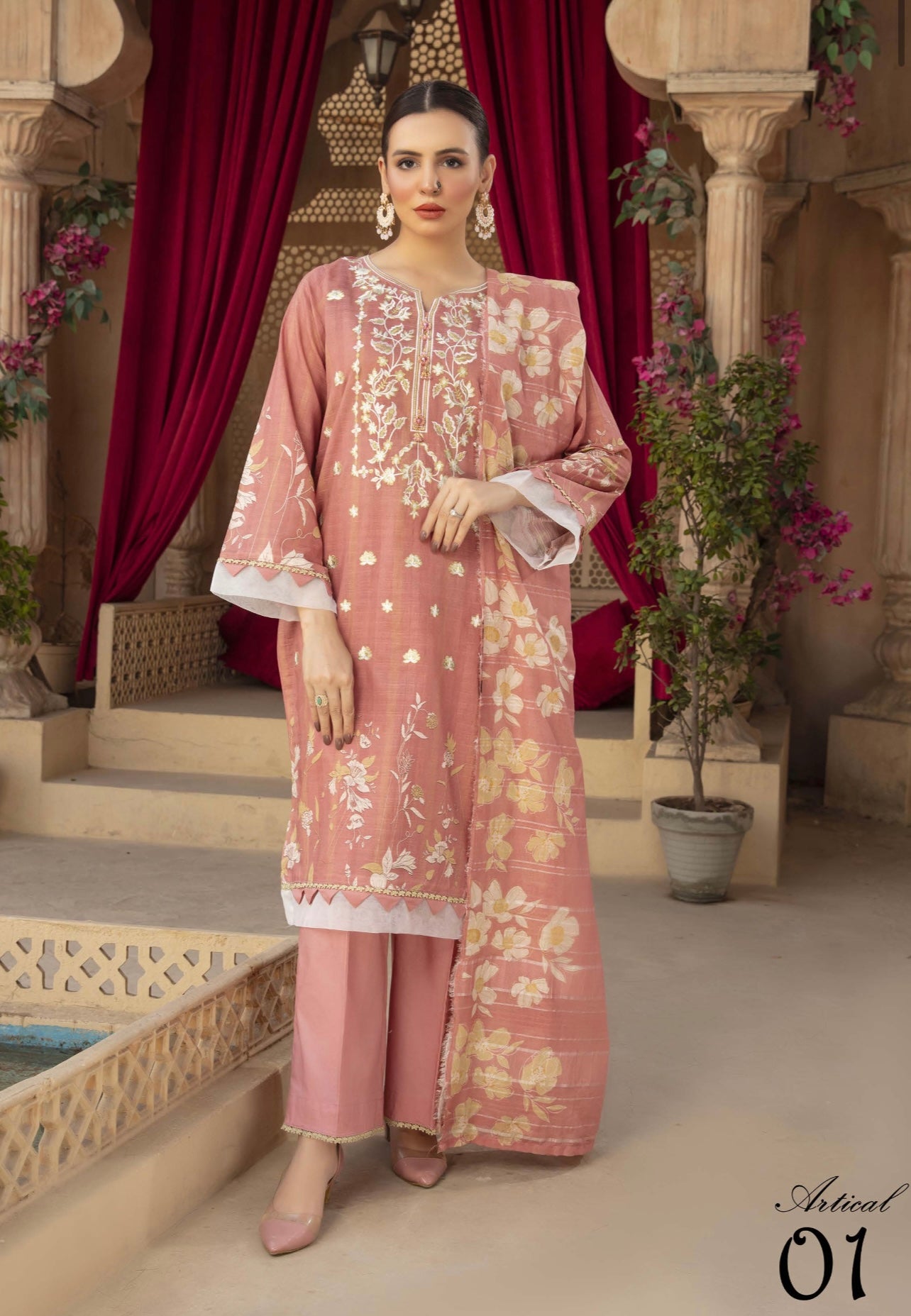 Embroidered Lawn 3pc