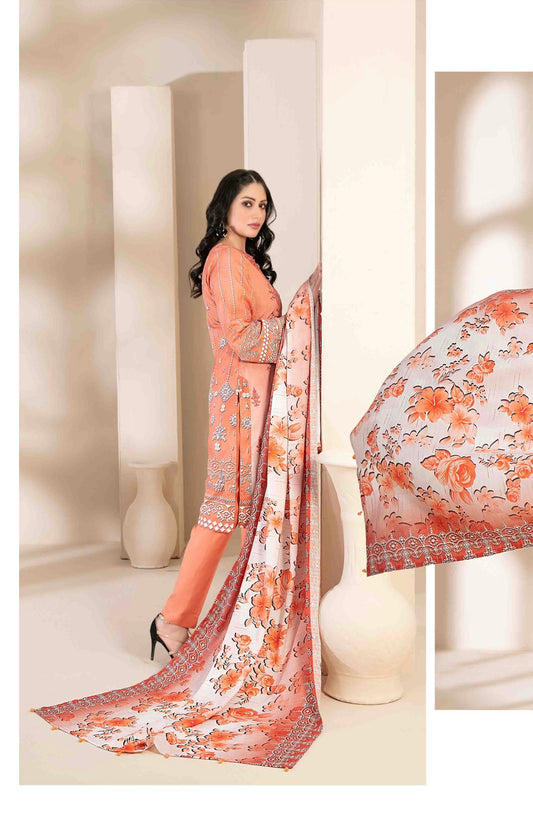 Embroidered Staple Suit 3pc