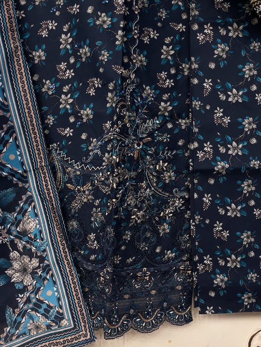 Luxury Embroidered 3pc Suit