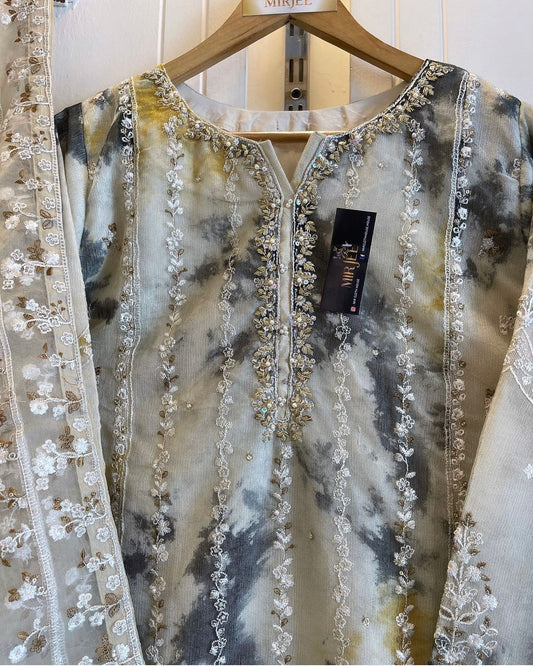 Embroidered Handwork 2pc Suit