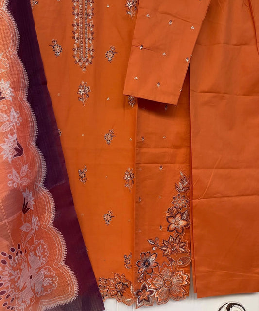 Embroidered 3pc Suit