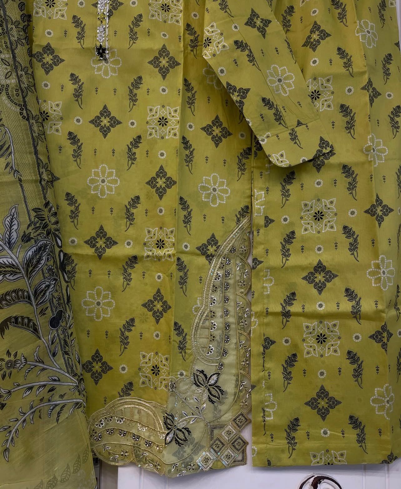 Luxury Printed Plazo Style 3pc Suit