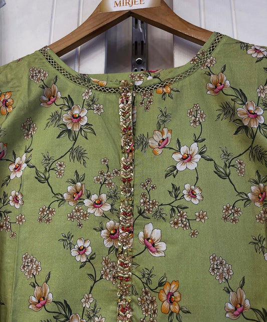 Luxury Printed Plazo Style 3pc Suit