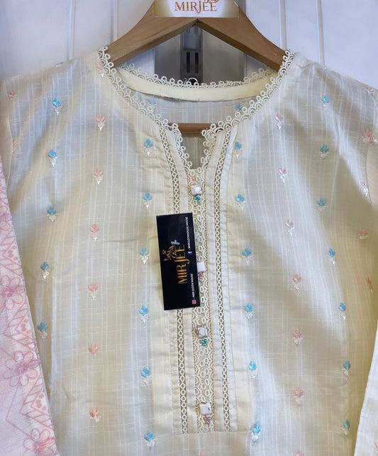 Luxury Embroidered 3pc Suit