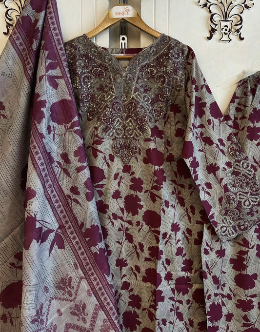 Luxury Printed Co-ords 3pc Suit