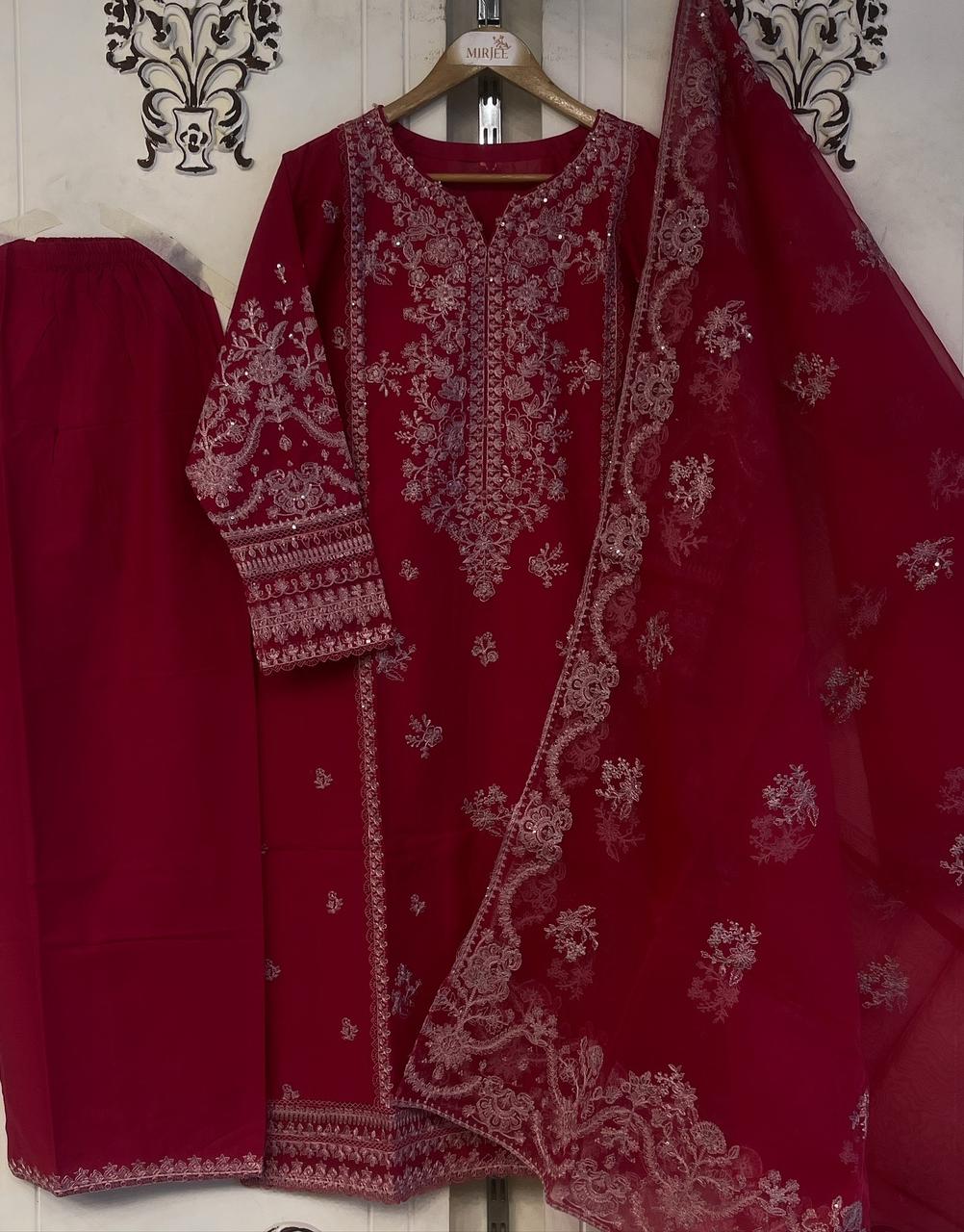 Luxury Embroidered 3pc Suit