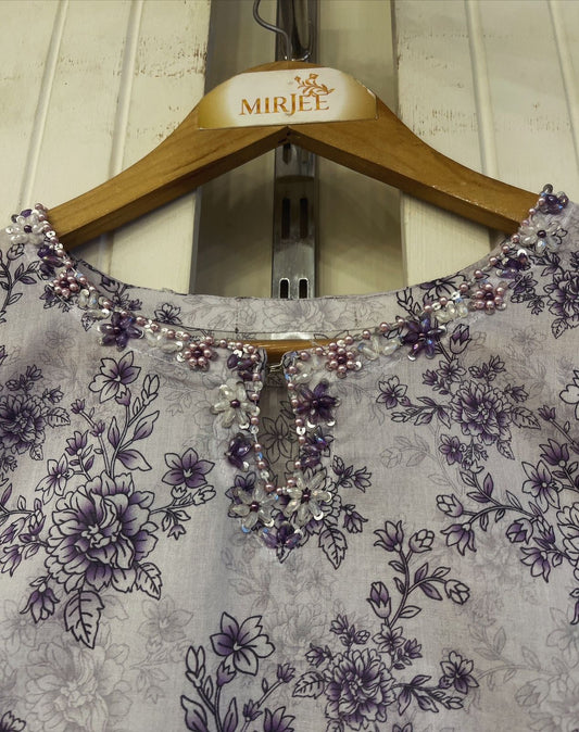 Luxury Printed Plazo Style 3pc Suit