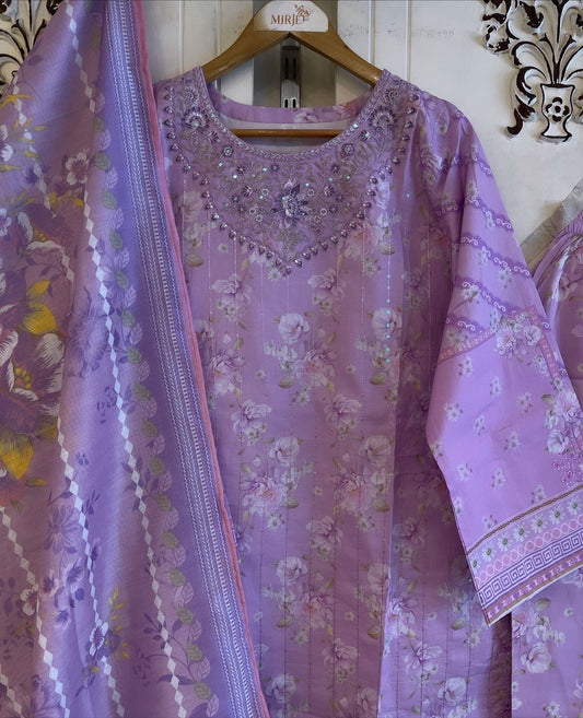 Luxury Embroidered 3pc Suit