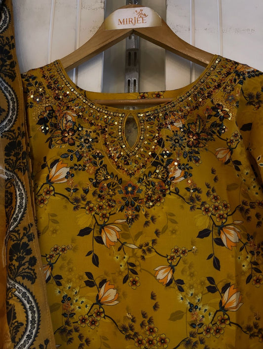 Luxury Embroidered 3pc Suit