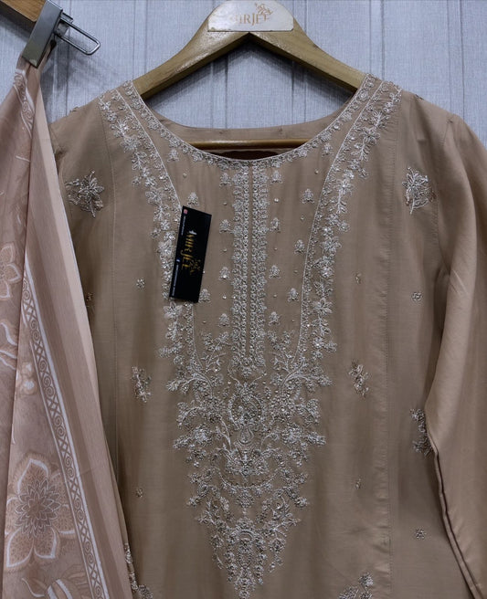 Luxury Embroidered 3Pc Suit