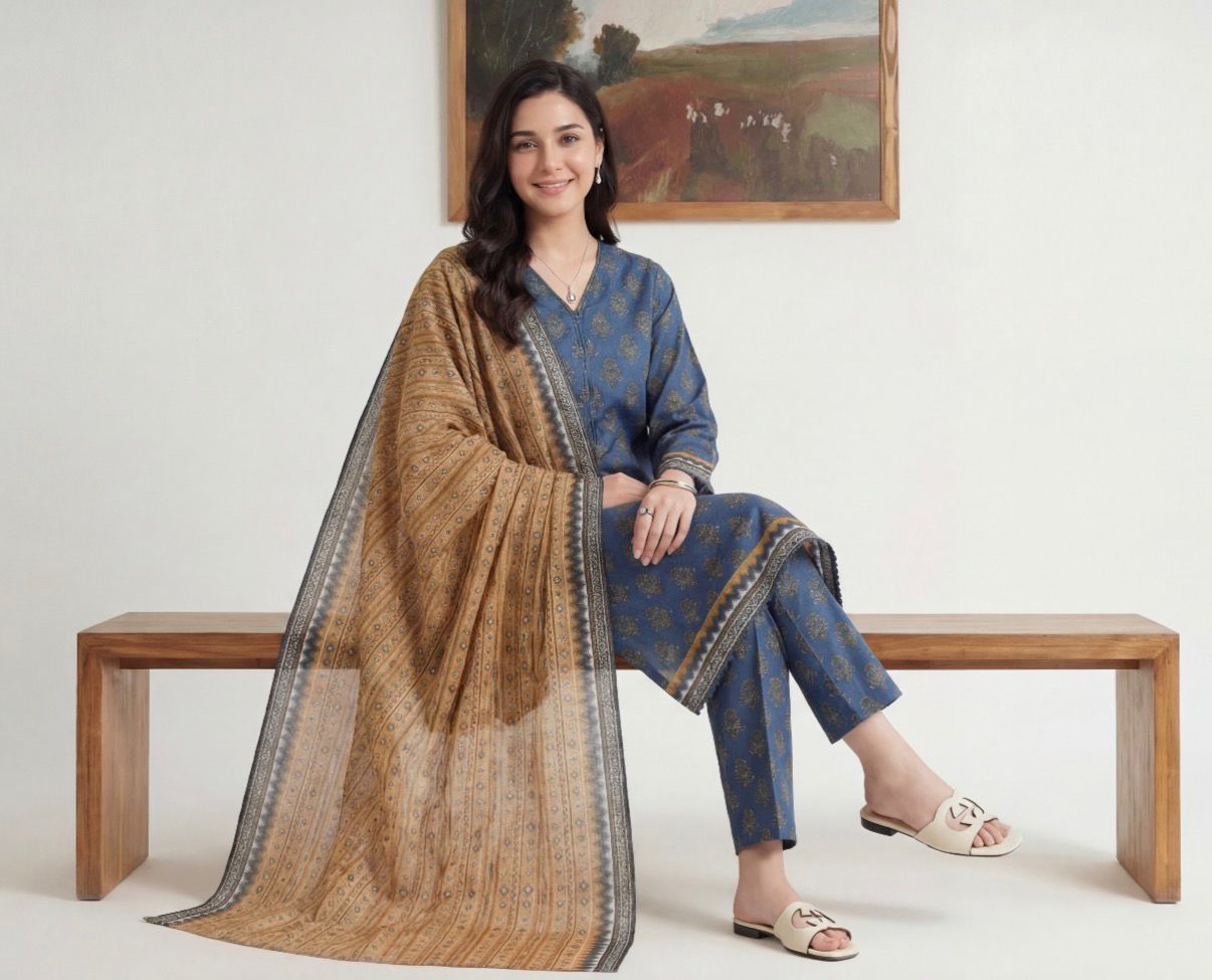 Printed Lawn 3Pc Suit