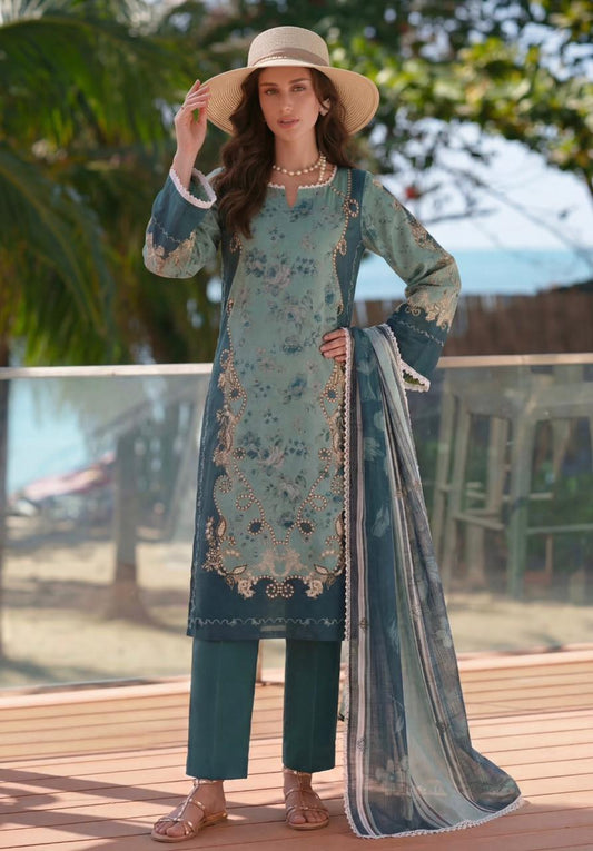 Luxury Printed Lawn 3Pc Suit