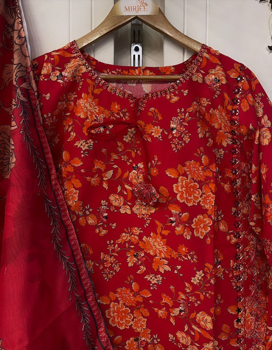 Luxury Embroidered 3pc Suit