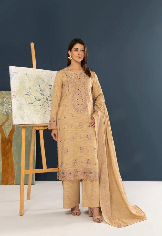 Premium Peach Leather Suit 3pc