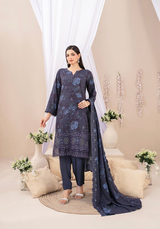 Embroidered Chikankari Suit 3pc
