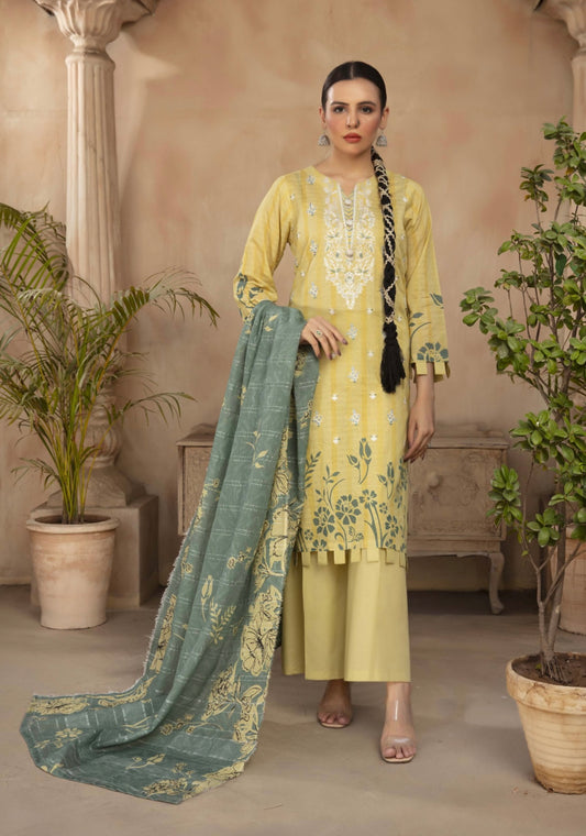 Embroidered Lawn 3pc