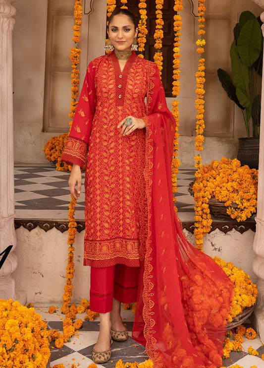 Chikankari Embroidered Lawn 3pc