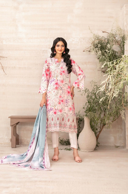 Luxury Zarri Chikankari Suit 3pc