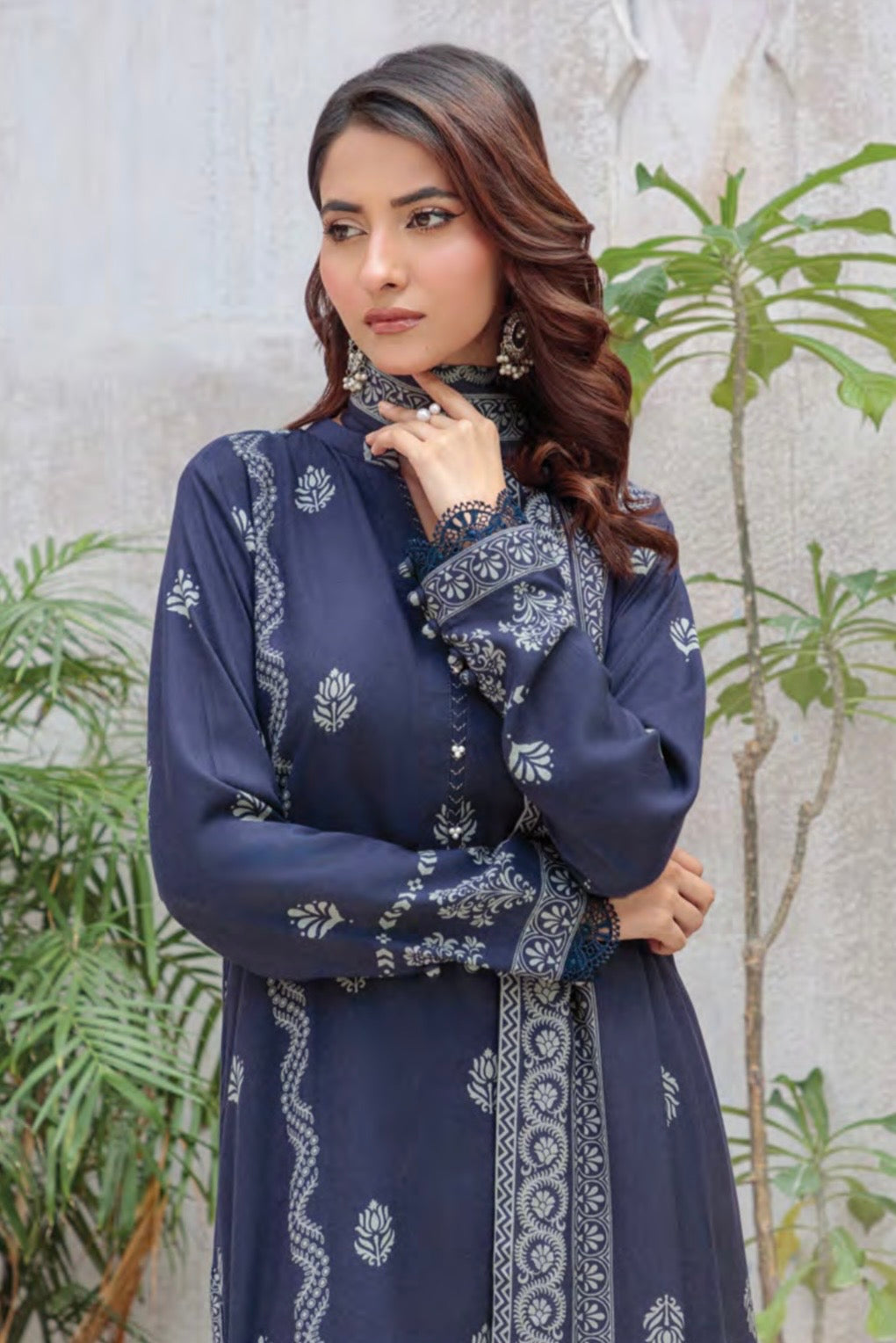 Printed Pashmina Suit 3pc