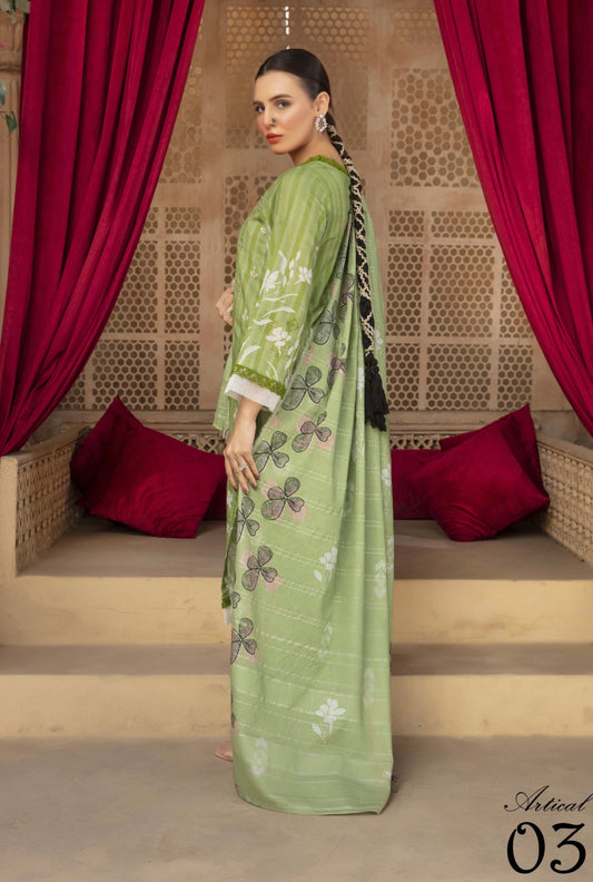 Embroidered Lawn 3pc