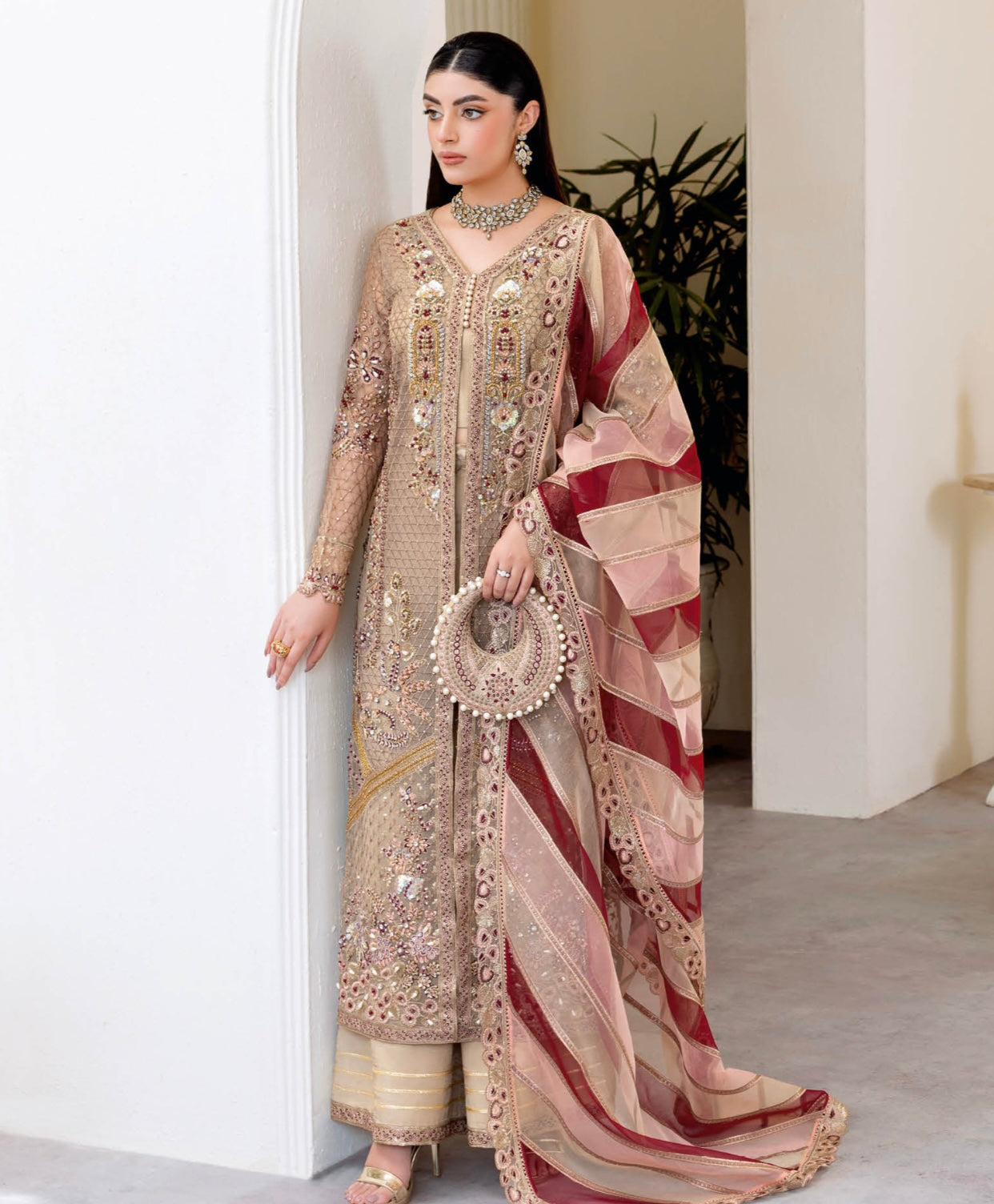 Hand-Embellished Suit 3pc