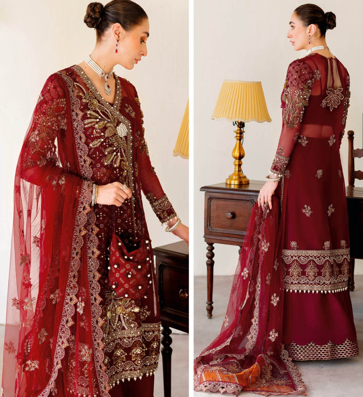 Hand-Embellished Suit 3pc